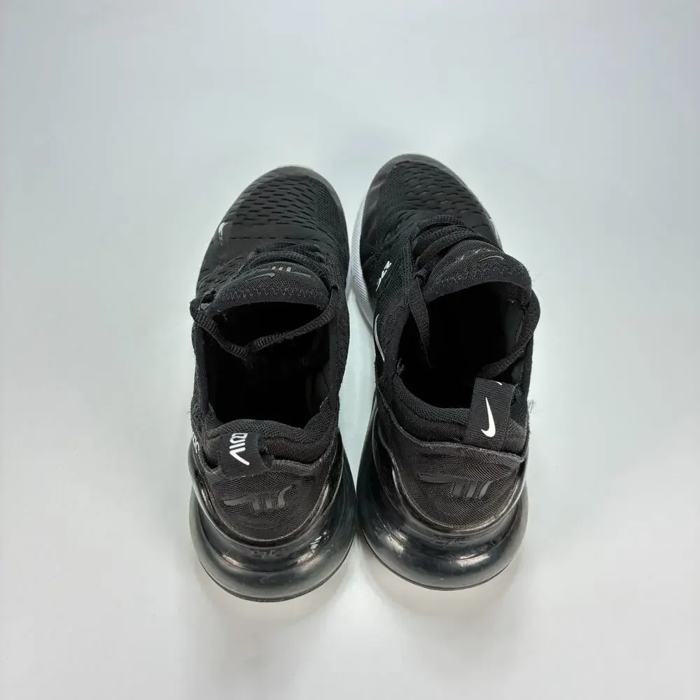 Nike Air Max 270 Black White Lifestyle Shoes 943345-001 Youth Size 6 Women's 7.5